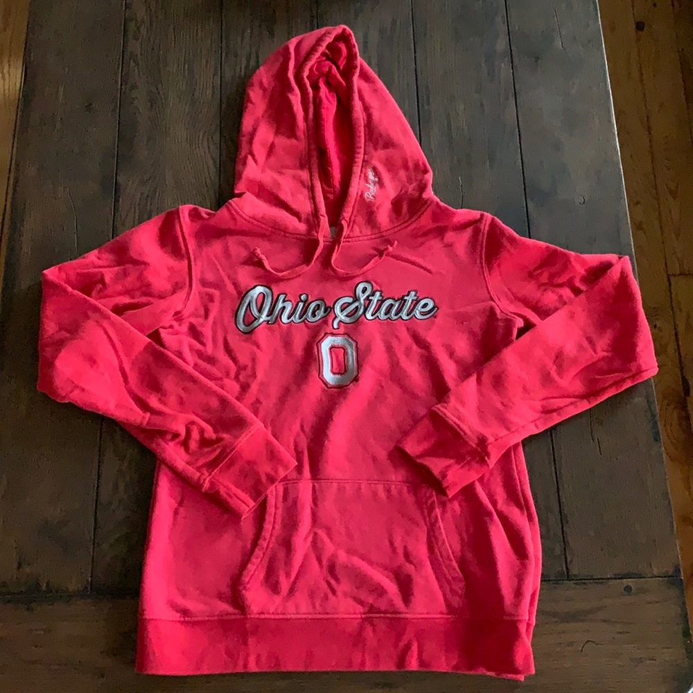 Women’s Ohio State varsity fitted hooded sweatshirt Medium